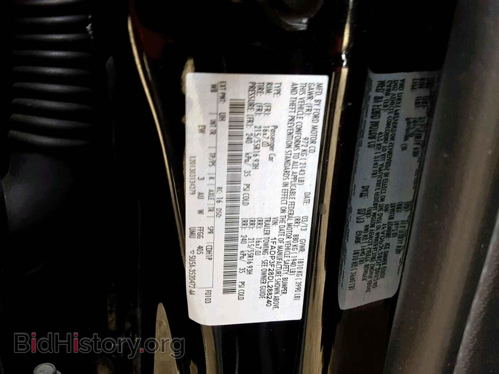 2013 FORD FOCUS - VIN: 1FADP3F28DL288240 - Photo 10