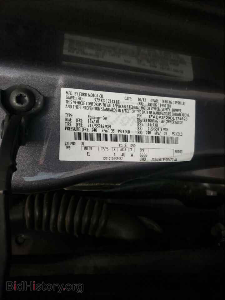 2013 FORD FOCUS - VIN: 1FADP3F29DL174523 - Фото 10