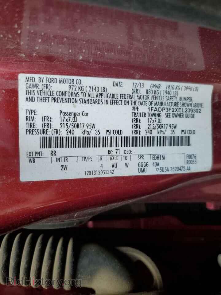 2014 FORD FOCUS - VIN: 1FADP3F2XEL239302 - Photo 10