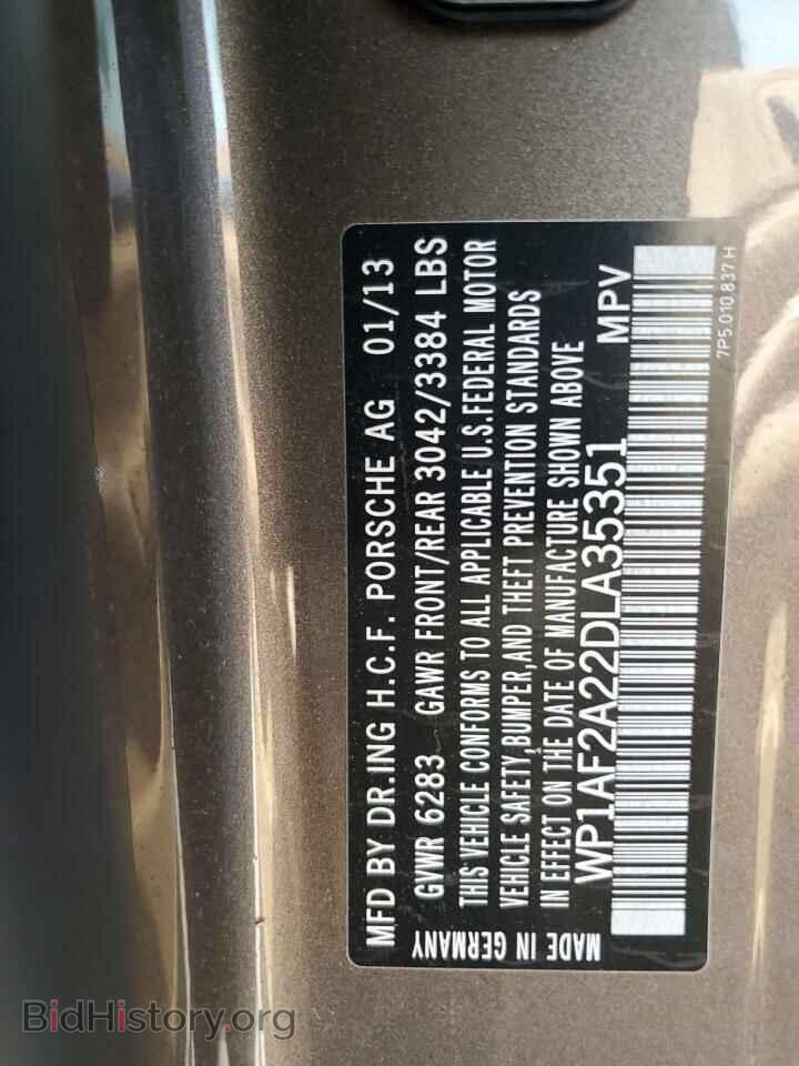 2013 PORSCHE CAYENNE - VIN: WP1AF2A22DLA35351 - Фото 13
