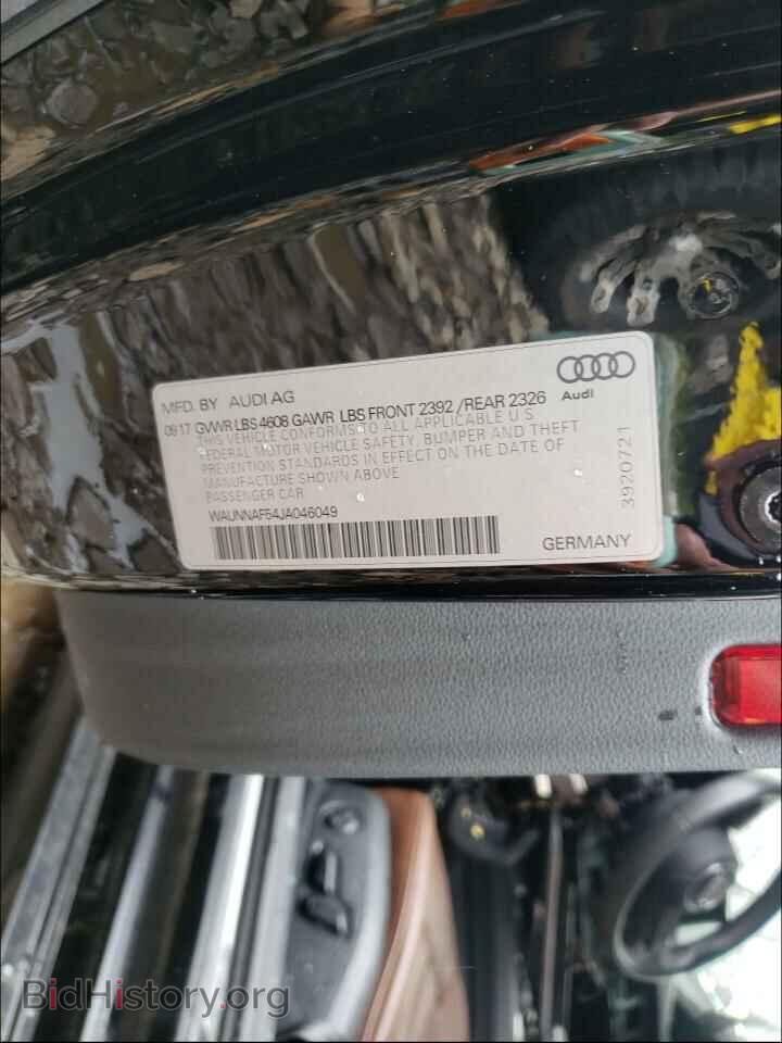 2018 AUDI A5 - VIN: WAUNNAF54JA046049 - Фото 10