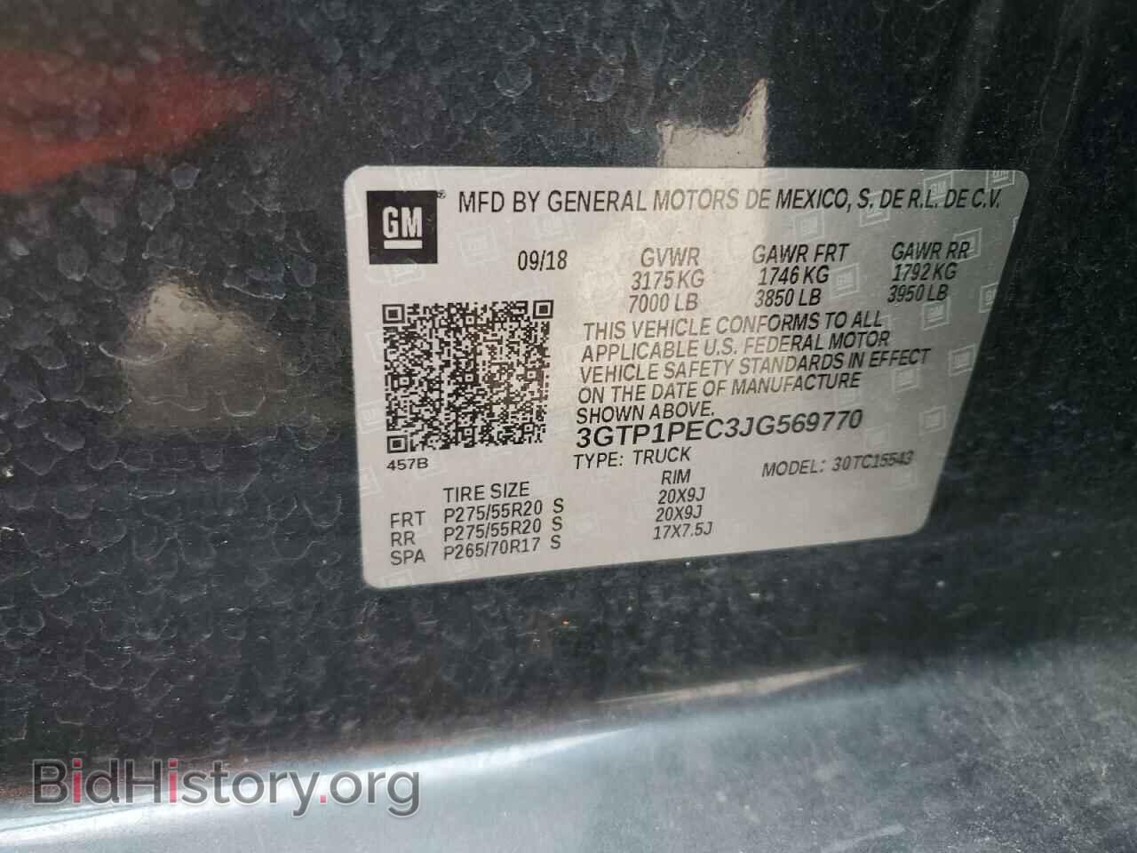 2018 GMC SIERRA - VIN: 3GTP1PEC3JG569770 - Фото 13
