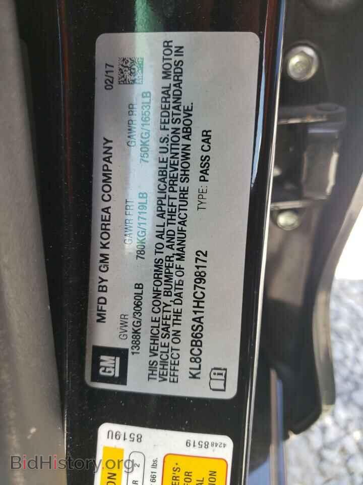 2017 CHEVROLET SPARK - VIN: KL8CB6SA1HC798172 - Фото 10