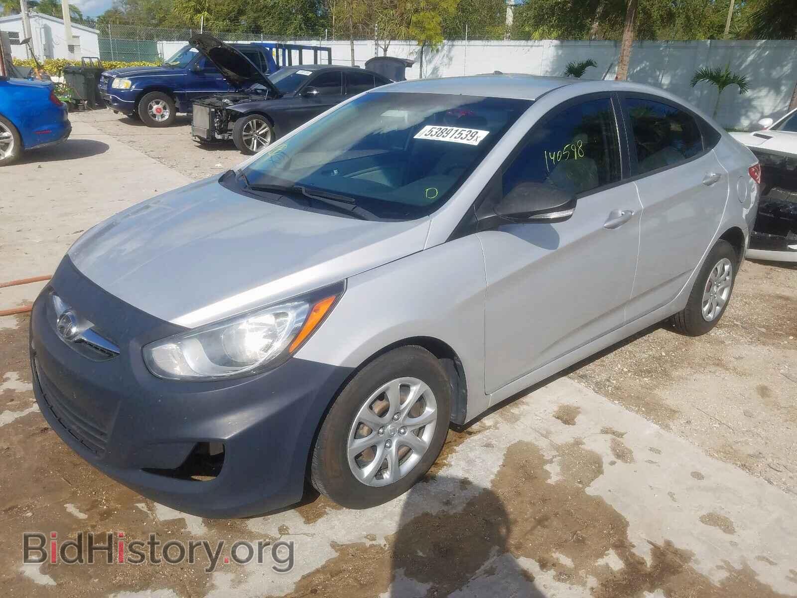 2014 HYUNDAI ACCENT - VIN: KMHCT4AEXEU633803 - Фото 2