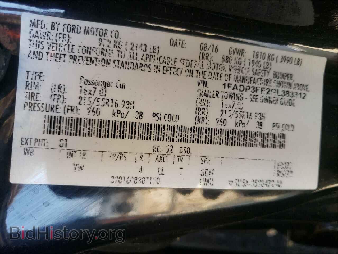 2016 FORD FOCUS - VIN: 1FADP3FE2GL383312 - Photo 10