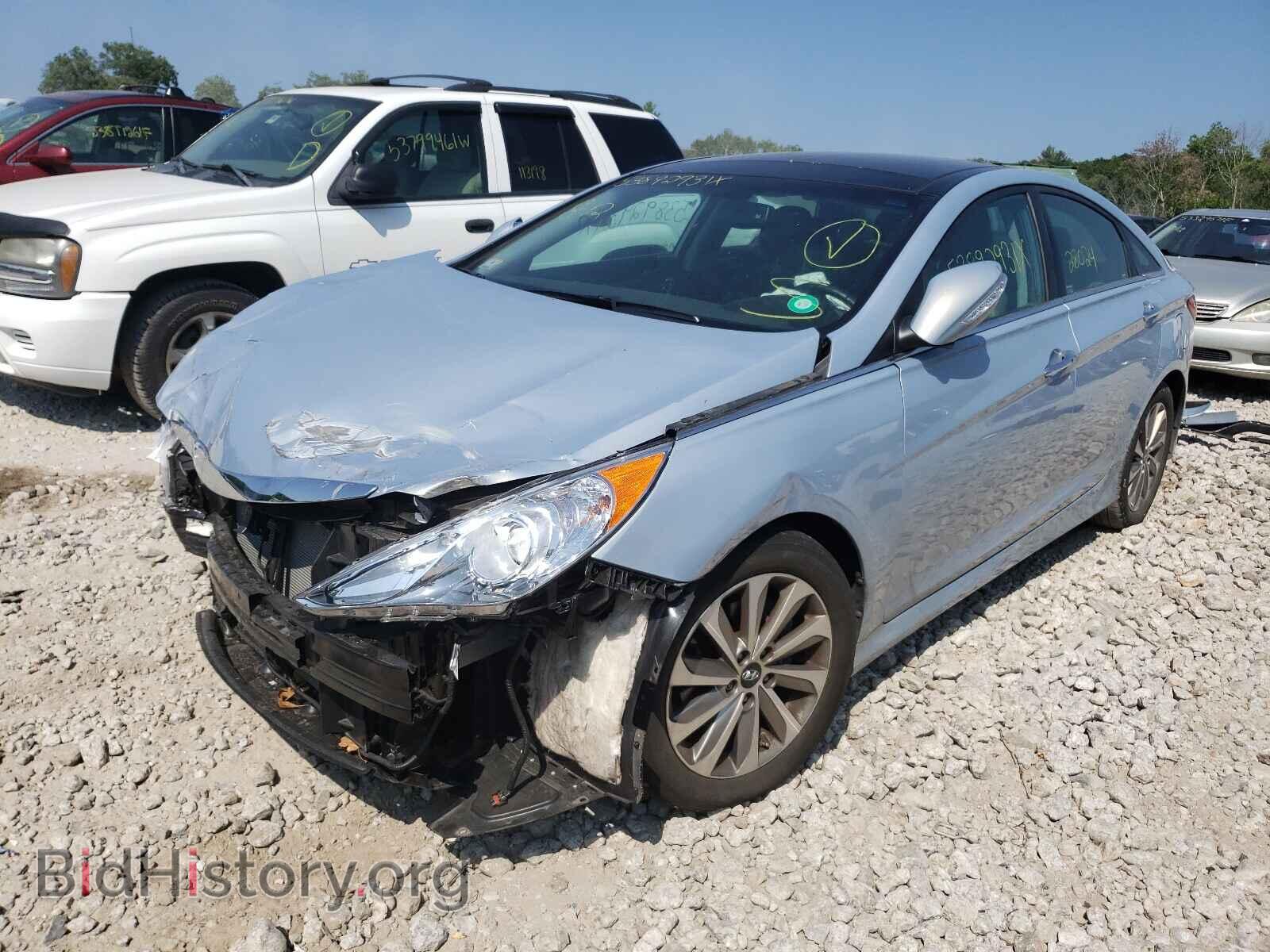 2014 HYUNDAI SONATA - VIN: 5NPEC4AC2EH856228 - Фото 2