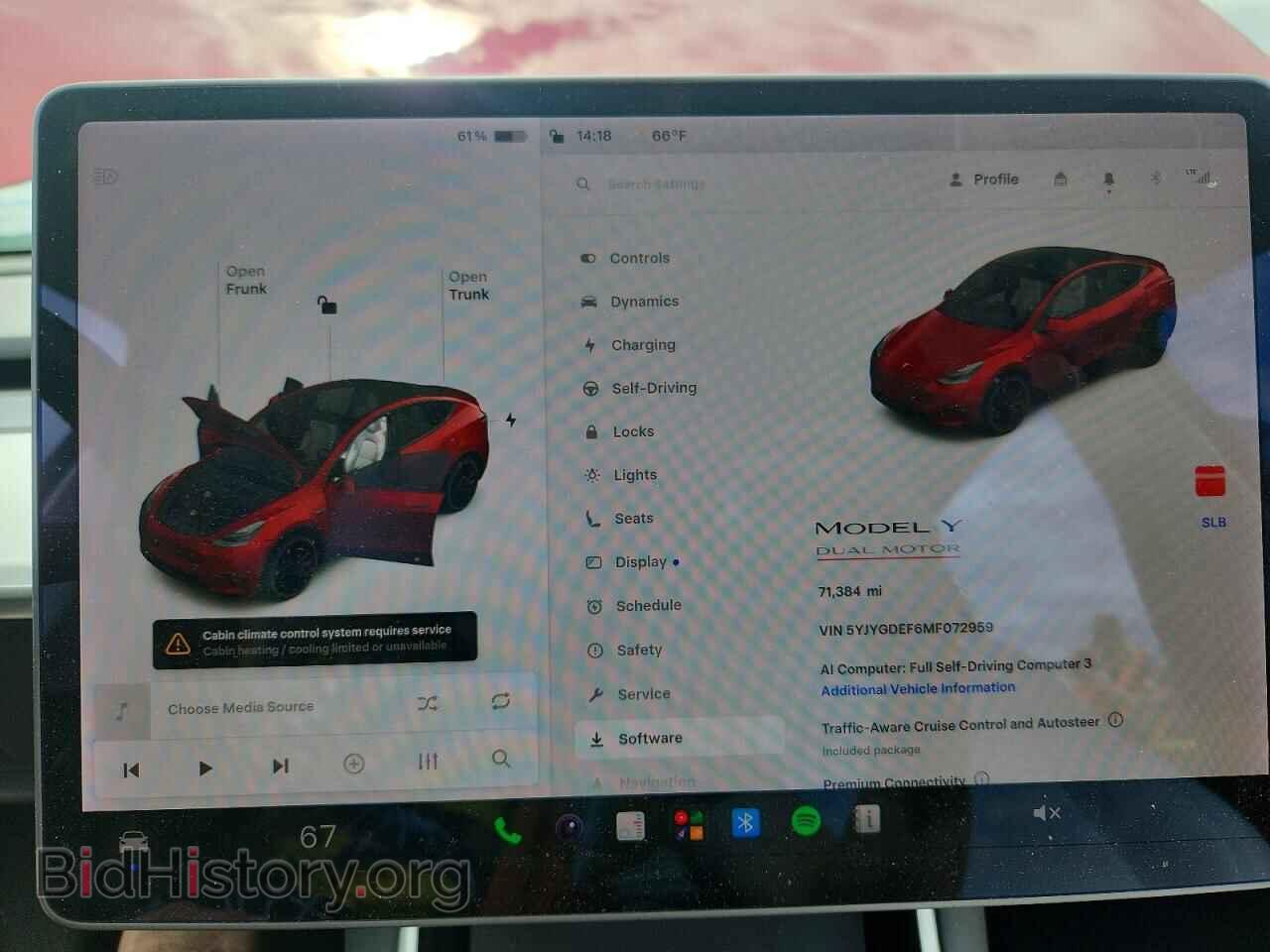 2021 TESLA MODEL Y - VIN: 5YJYGDEF6MF072959 - Photo 9