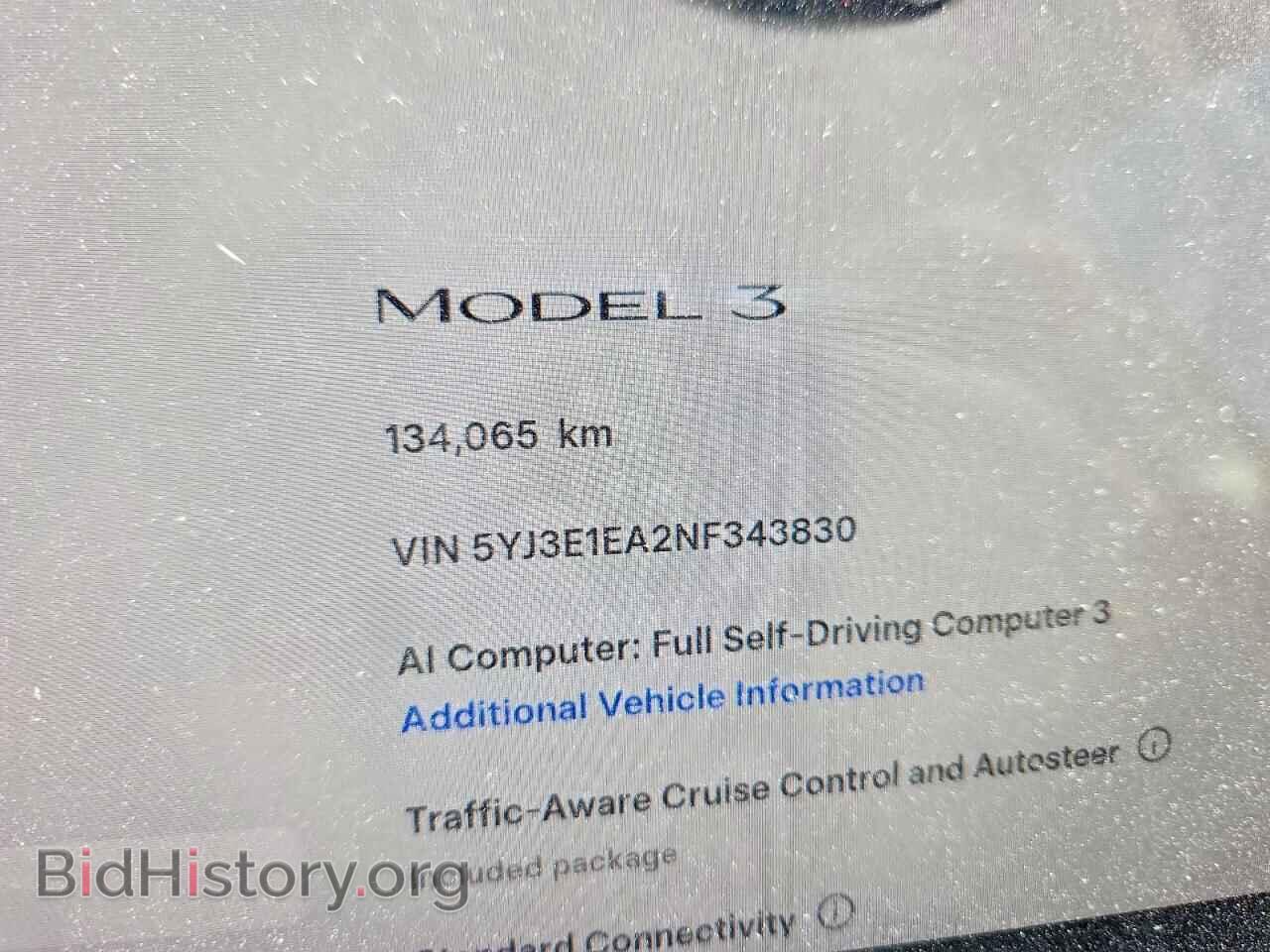 2022 TESLA MODEL 3 - VIN: 5YJ3E1EA2NF343830 - Фото 9