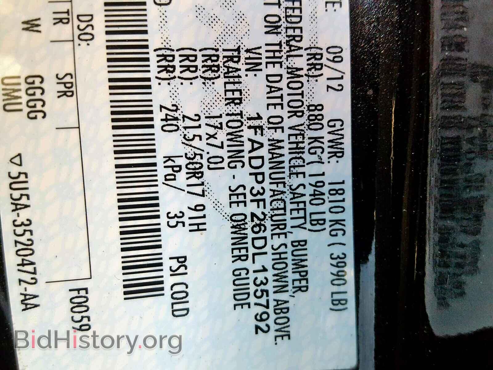 2013 FORD FOCUS - VIN: 1FADP3F26DL135792 - Фото 10