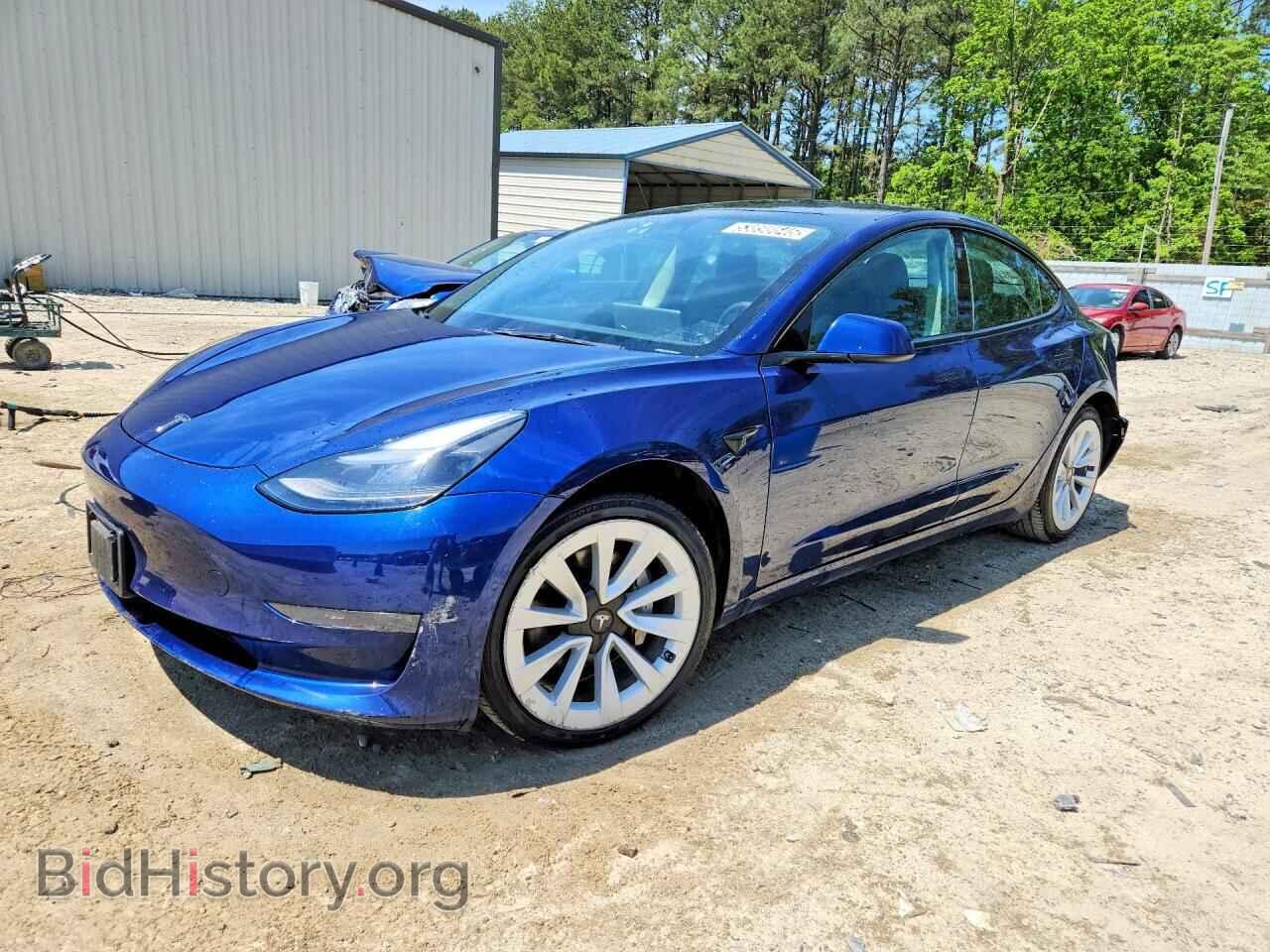 Photo 5YJ3E1EA5NF369872 - TESLA MODEL 3 2022