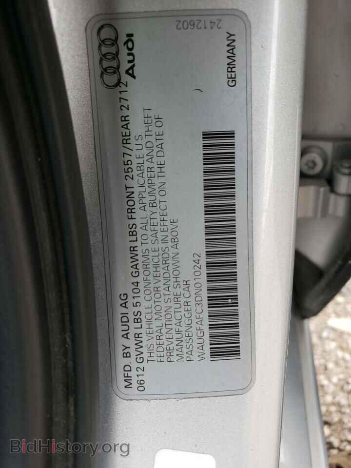 2013 AUDI A6 - VIN: WAUGFAFC3DN010242 - Фото 12