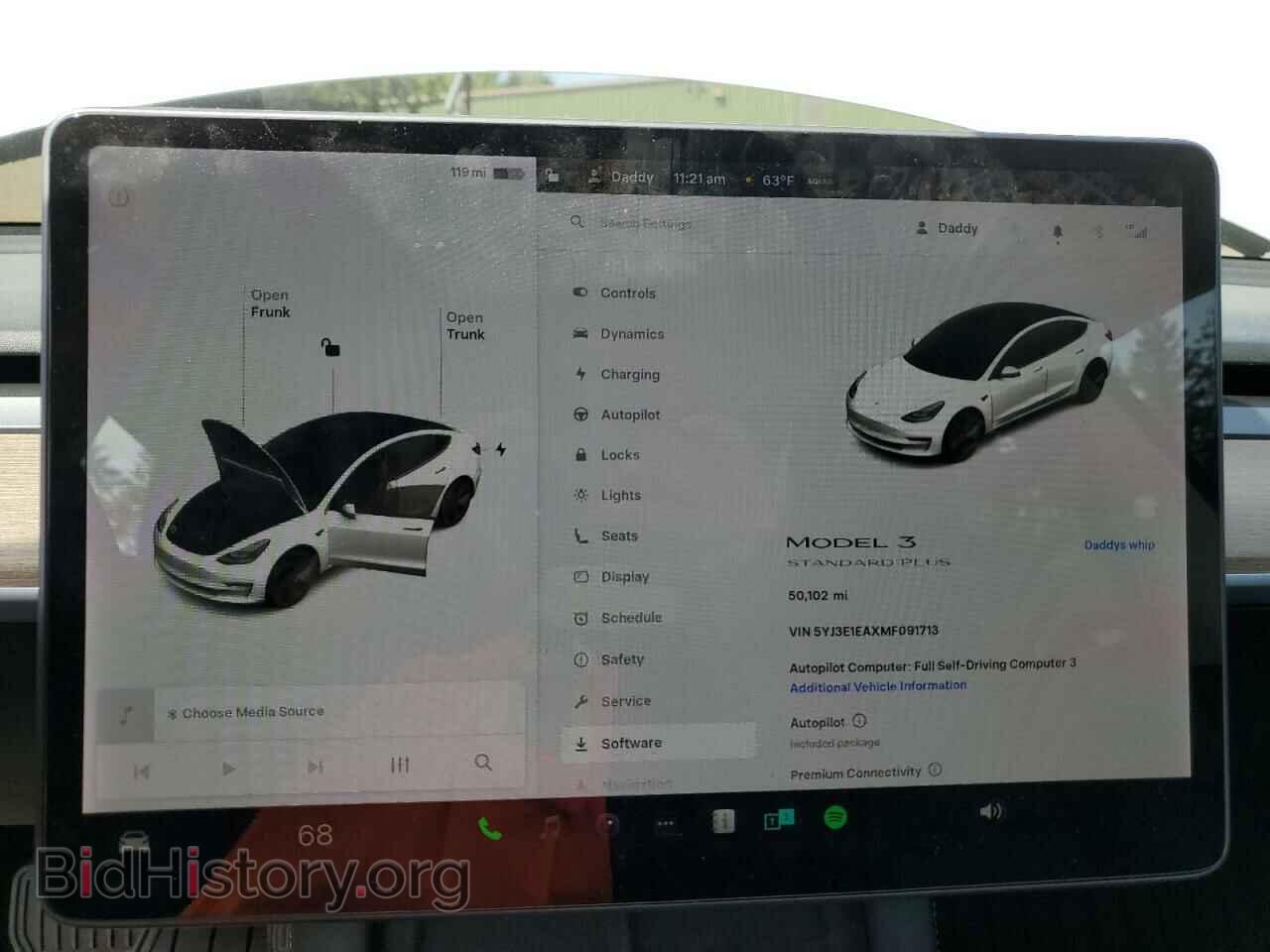 2021 TESLA MODEL 3 - VIN: 5YJ3E1EAXMF091713 - Фото 9