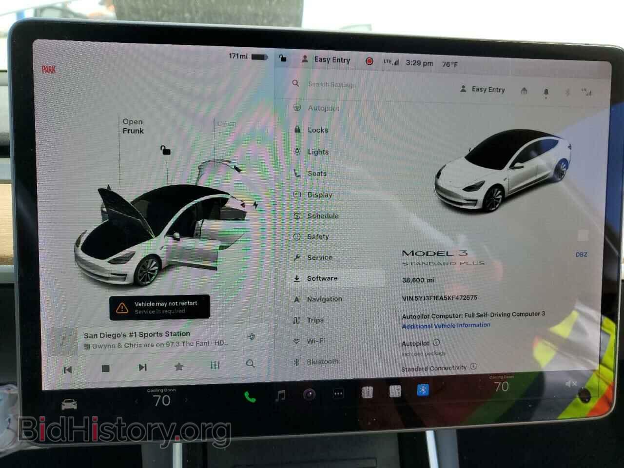 2019 TESLA MODEL 3 - VIN: 5YJ3E1EA5KF472575 - Photo 9