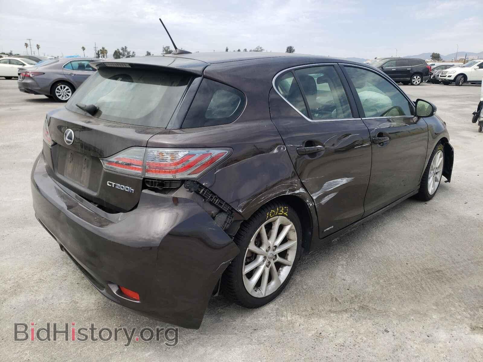 2012 LEXUS CT 200 - VIN: JTHKD5BH9C2046172 - Фото 4