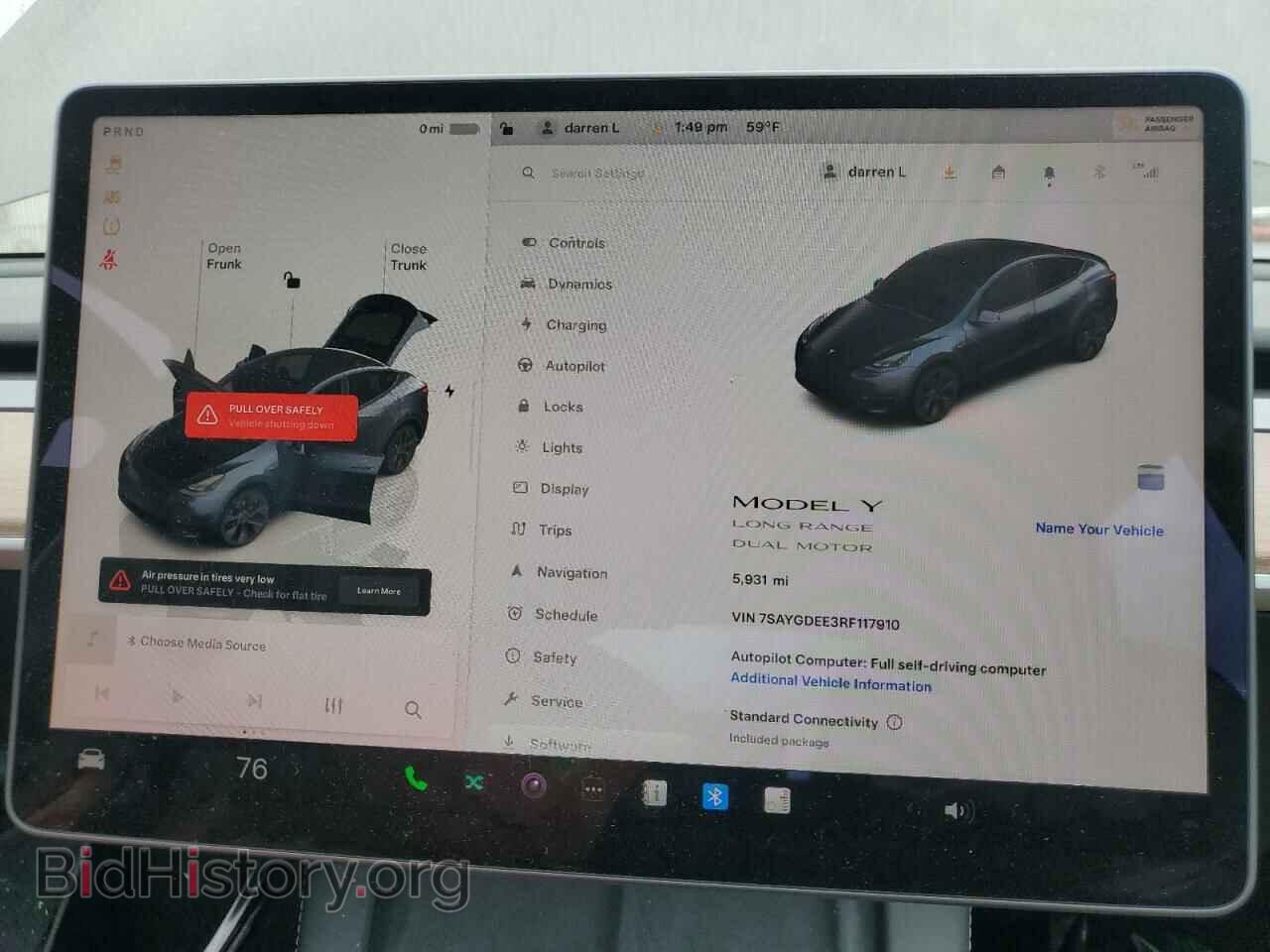 2024 TESLA MODEL Y - VIN: 7SAYGDEE3RF117910 - Photo 9