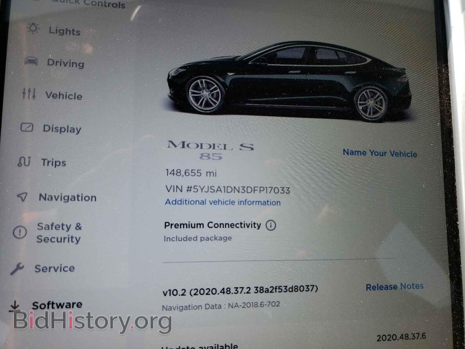 2013 TESLA MODEL S - VIN: 5YJSA1DN3DFP17033 - Photo 8