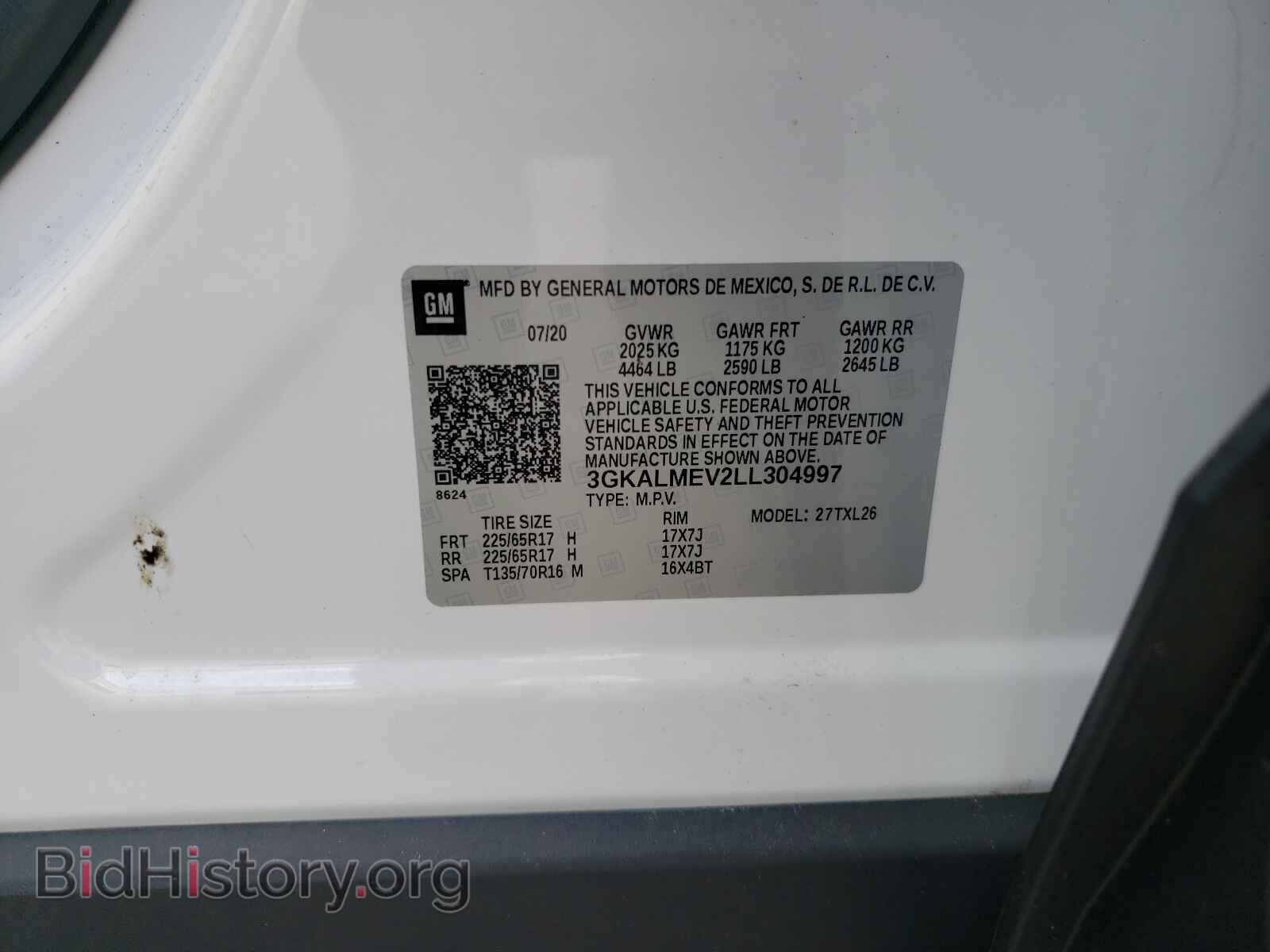2020 GMC TERRAIN - VIN: 3GKALMEV2LL304997 - Фото 10