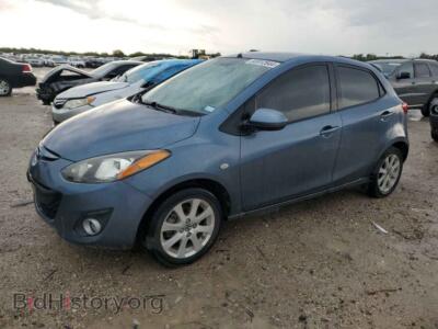 2014 Mazda 2 Touring, синий — VIN JM1DE1LY6E0172177, Copart