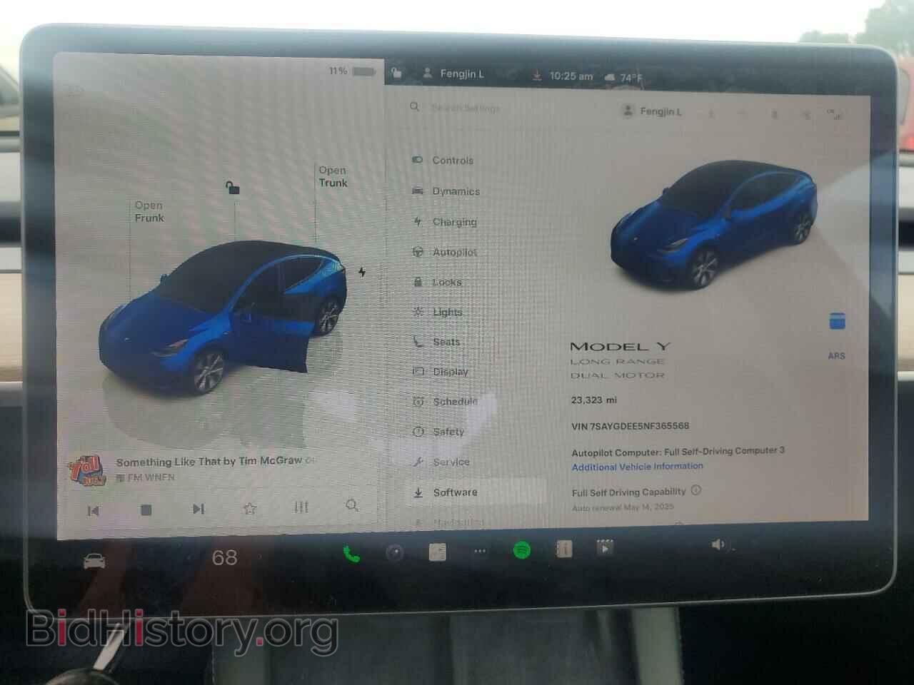 2022 TESLA MODEL Y - VIN: 7SAYGDEE5NF365568 - Photo 9