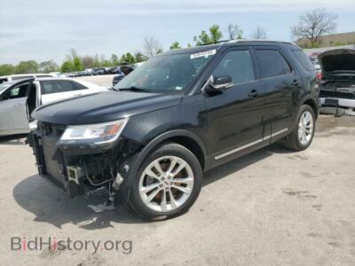 2018 Ford EXPLORER XLT, black — VIN 1FM5K7D88JGB97285, Copart