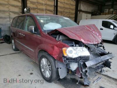 2013 Chrysler MINIVAN Town & COU, red — VIN 2C4RC1GG1DR588803, Copart