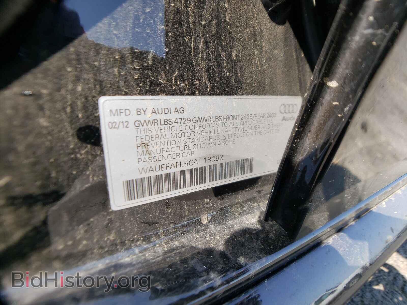 2012 AUDI A4 - VIN: WAUEFAFL5CA118083 - Фото 10