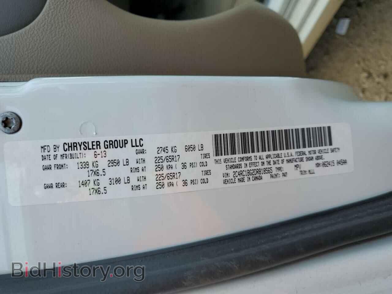 2013 CHRYSLER MINIVAN - VIN: 2C4RC1BG2DR818565 - Photo 10