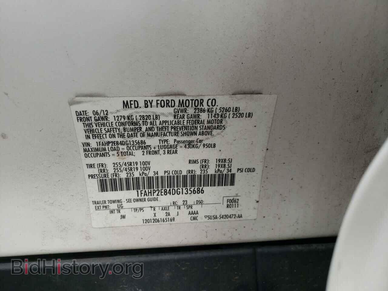 2013 FORD TAURUS - VIN: 1FAHP2E84DG135686 - Фото 10