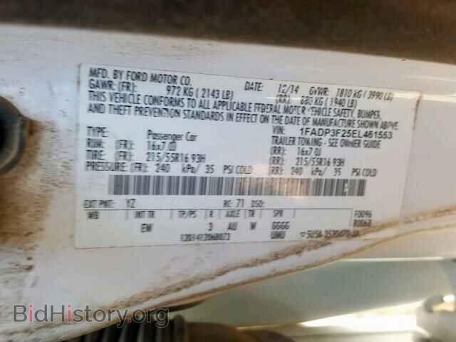2014 FORD FOCUS SE - VIN: 1FADP3F25EL461553 - Фото 10
