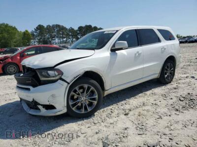 2019 Dodge DURANGO GT, белый — VIN 1C4RDJDG3KC744007, Copart
