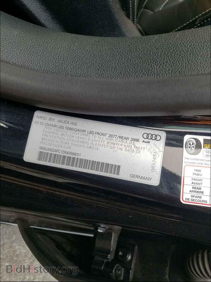 2013 AUDI S7/RS7 - VIN: WAUW2AFC1DN098831 - Фото 10