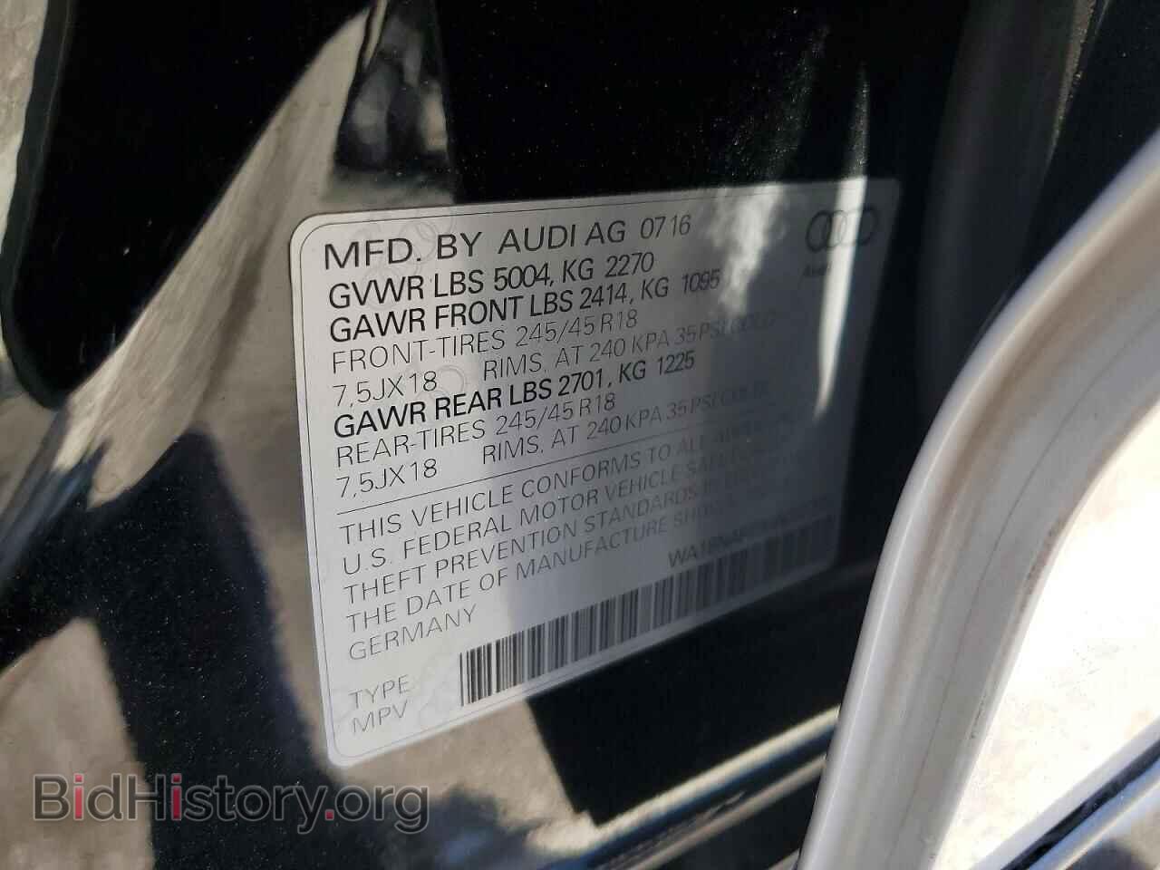 2017 AUDI A4 - VIN: WA18NAF49HA037228 - Photo 12