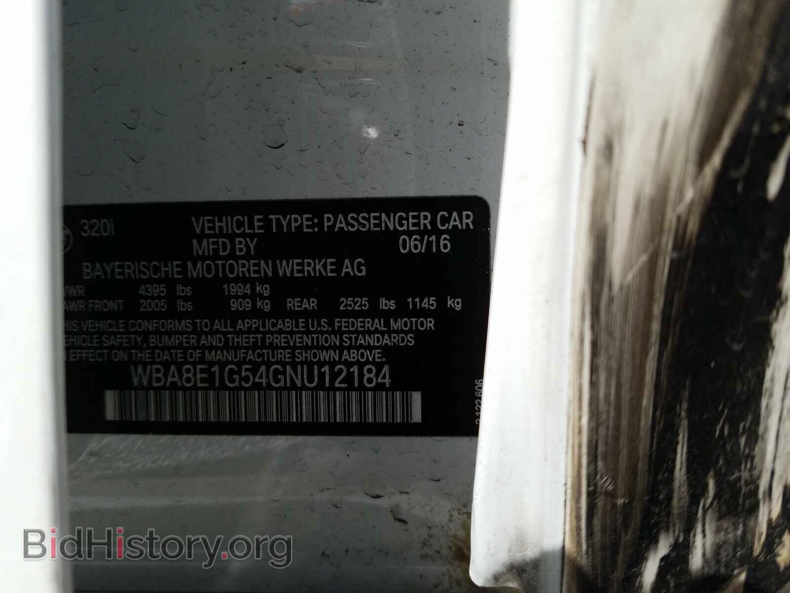 2016 BMW 3 SERIES - VIN: WBA8E1G54GNU12184 - Фото 10