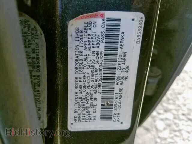 2003 TOYOTA COROLLA - VIN: JTDBR32E530041429 - Фото 10