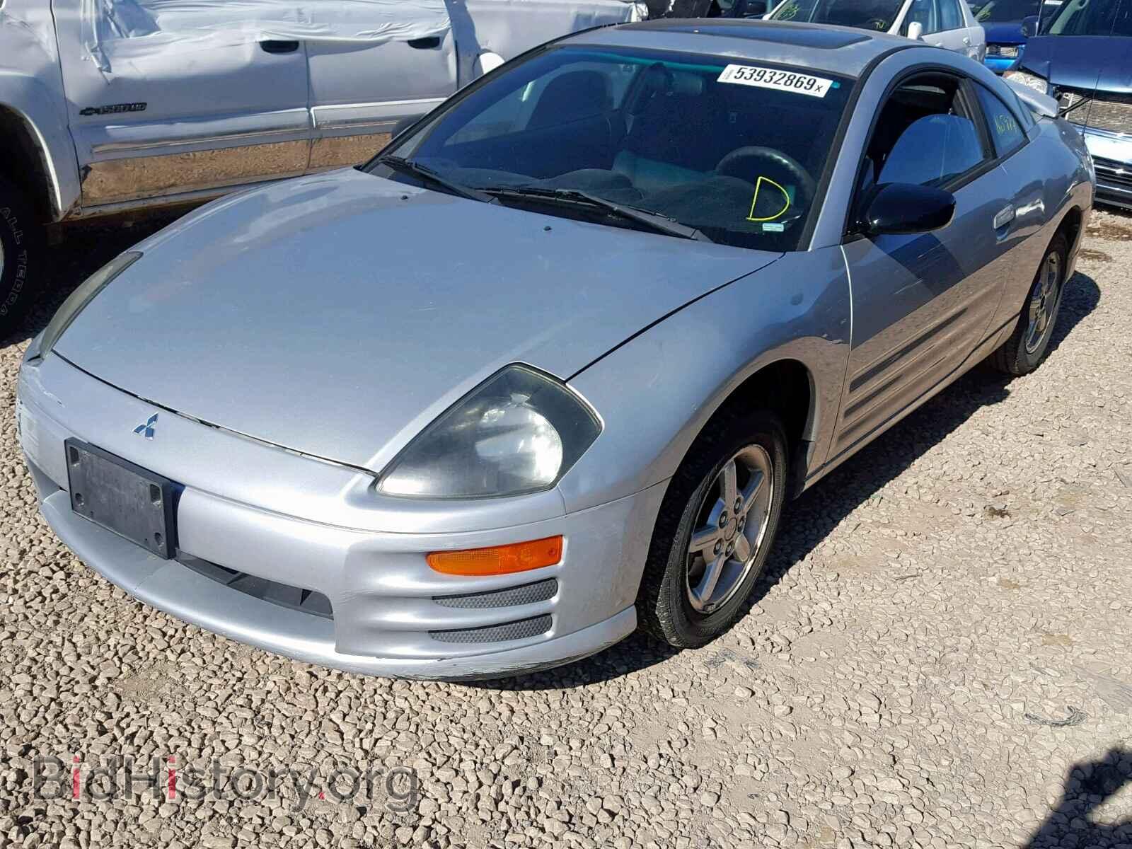 2002 MITSUBISHI ECLIPSE - VIN: 4A3AC34G92E001980 - Фото 2