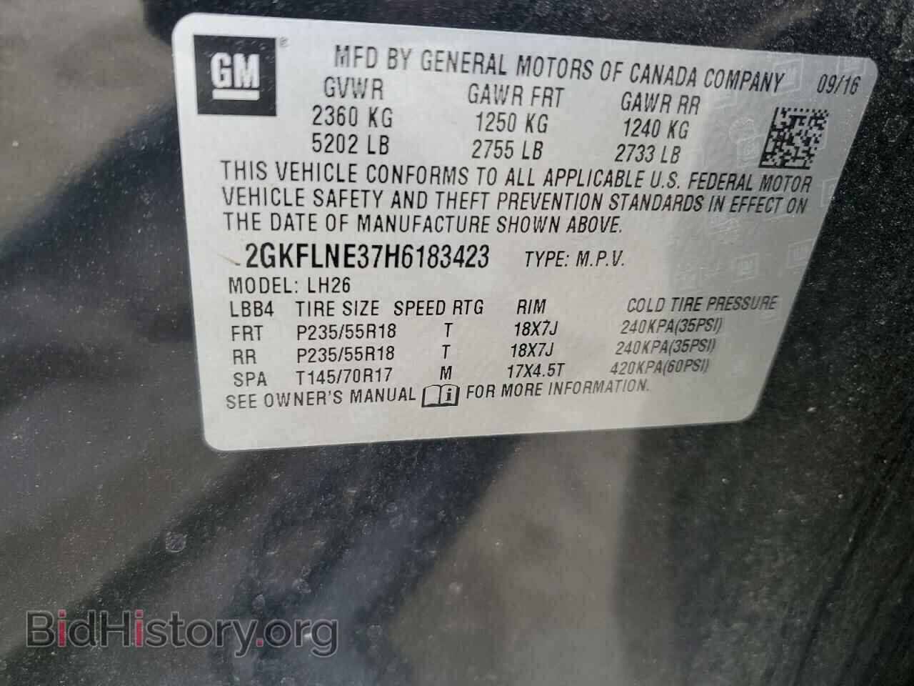 2017 GMC TERRAIN - VIN: 2GKFLNE37H6183423 - Photo 13