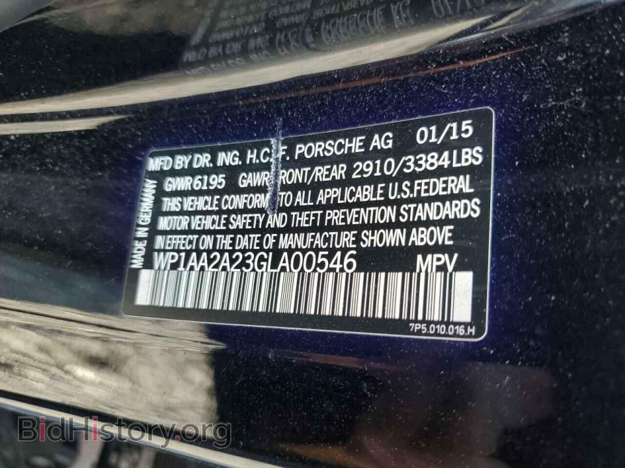 2016 PORSCHE CAYENNE - VIN: WP1AA2A23GLA00546 - Фото 13