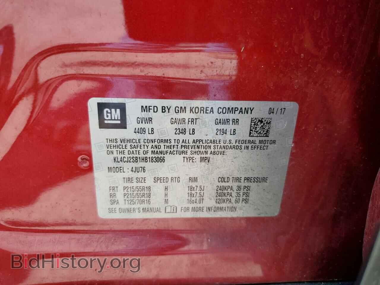 2017 BUICK ENCORE - VIN: KL4CJ2SB1HB183066 - Photo 10