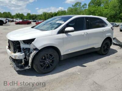 2015 Ford EDGE SEL, white — VIN 2FMTK4J84FBC32493, Copart