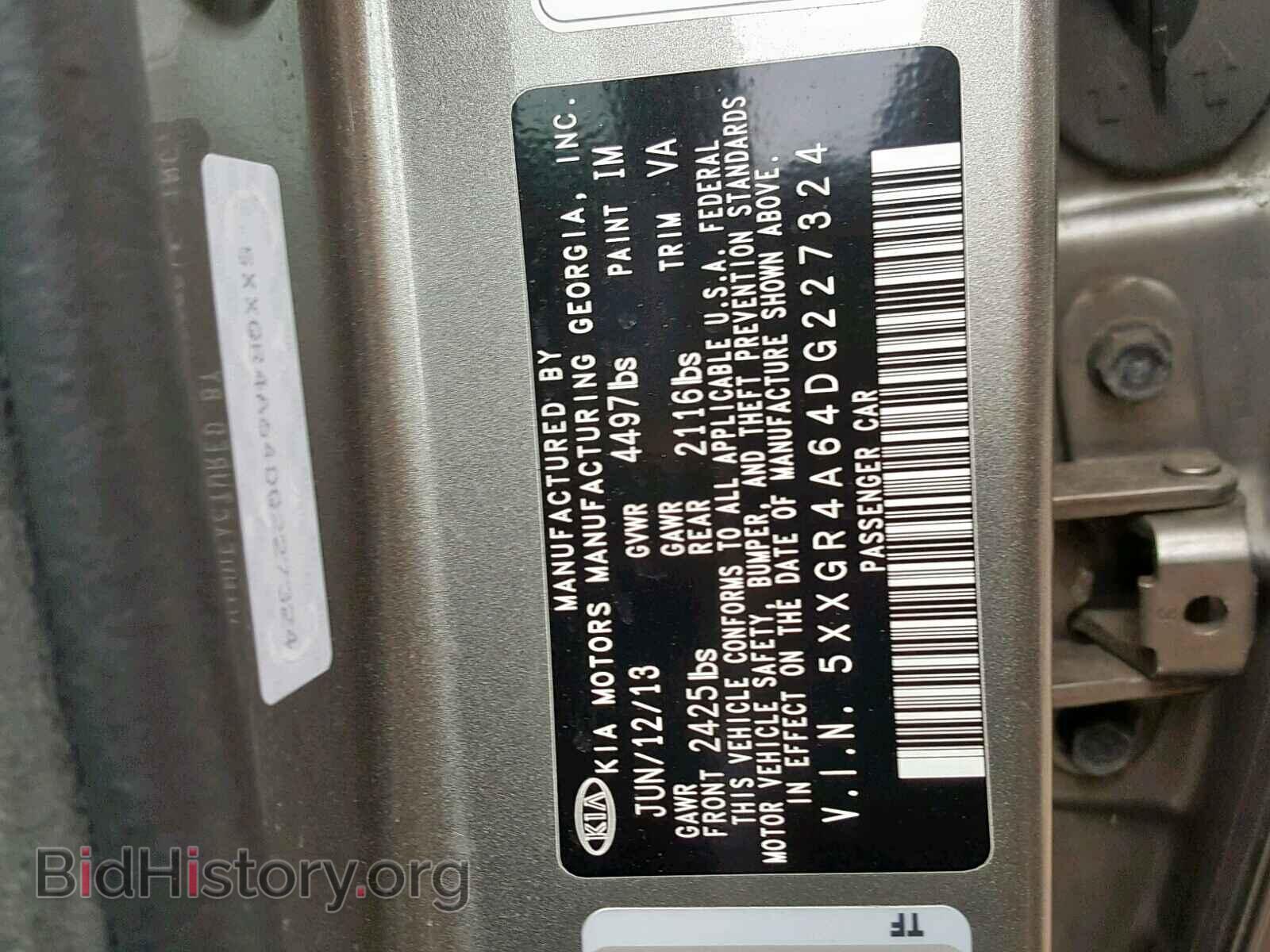 2013 KIA OPTIMA - VIN: 5XXGR4A64DG227324 - Photo 10