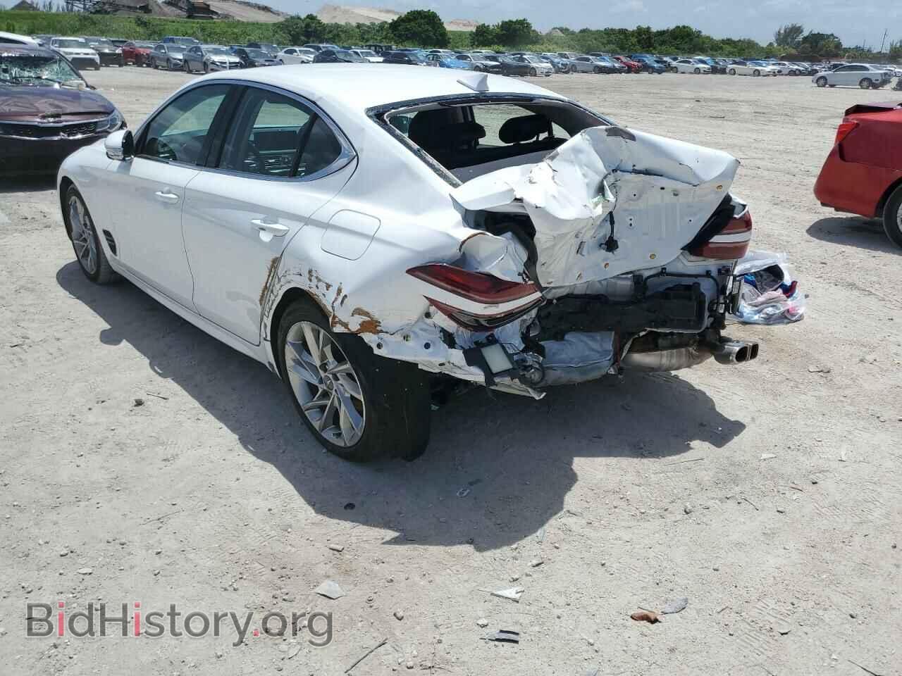2022 GENESIS G70 BASE - VIN: KMTG34TA0NU097588 - Фото 3