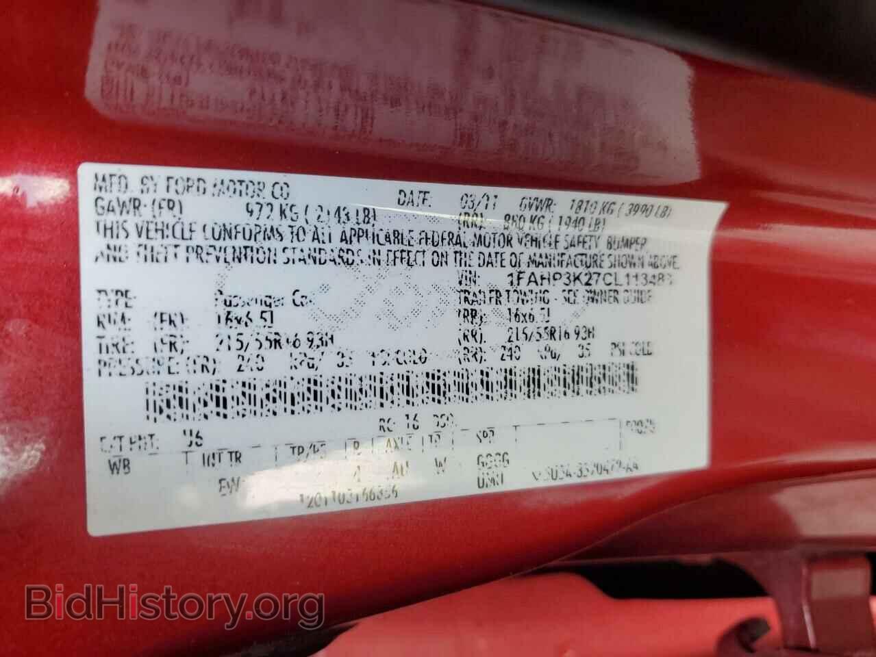 2012 FORD FOCUS - VIN: 1FAHP3K27CL113483 - Фото 13