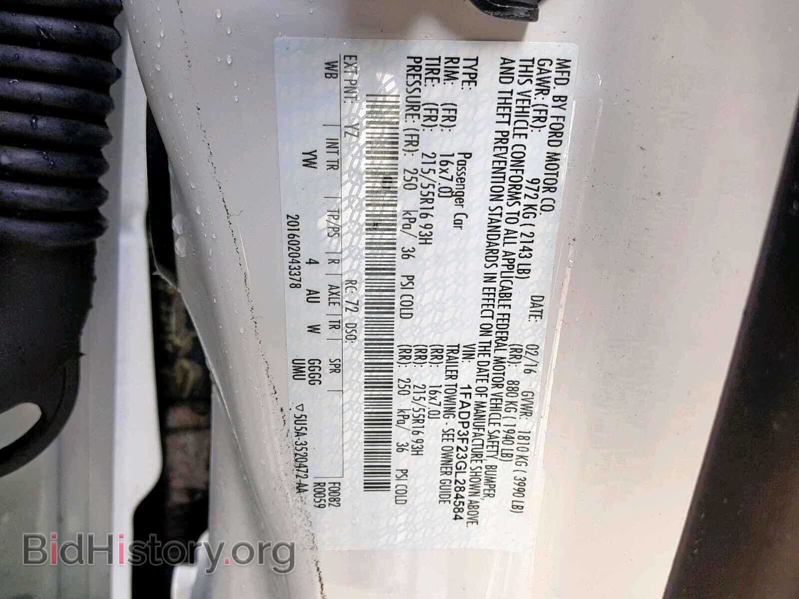 2016 FORD FOCUS SE - VIN: 1FADP3F23GL284584 - Фото 10