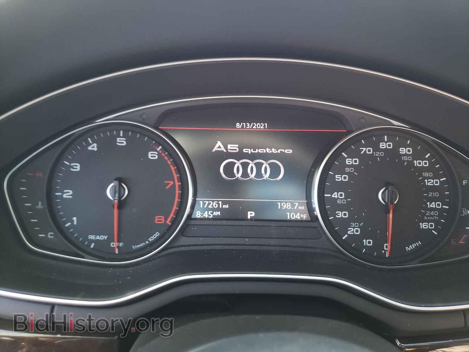 2019 AUDI A5 - VIN: WAUANCF50KA093221 - Фото 8