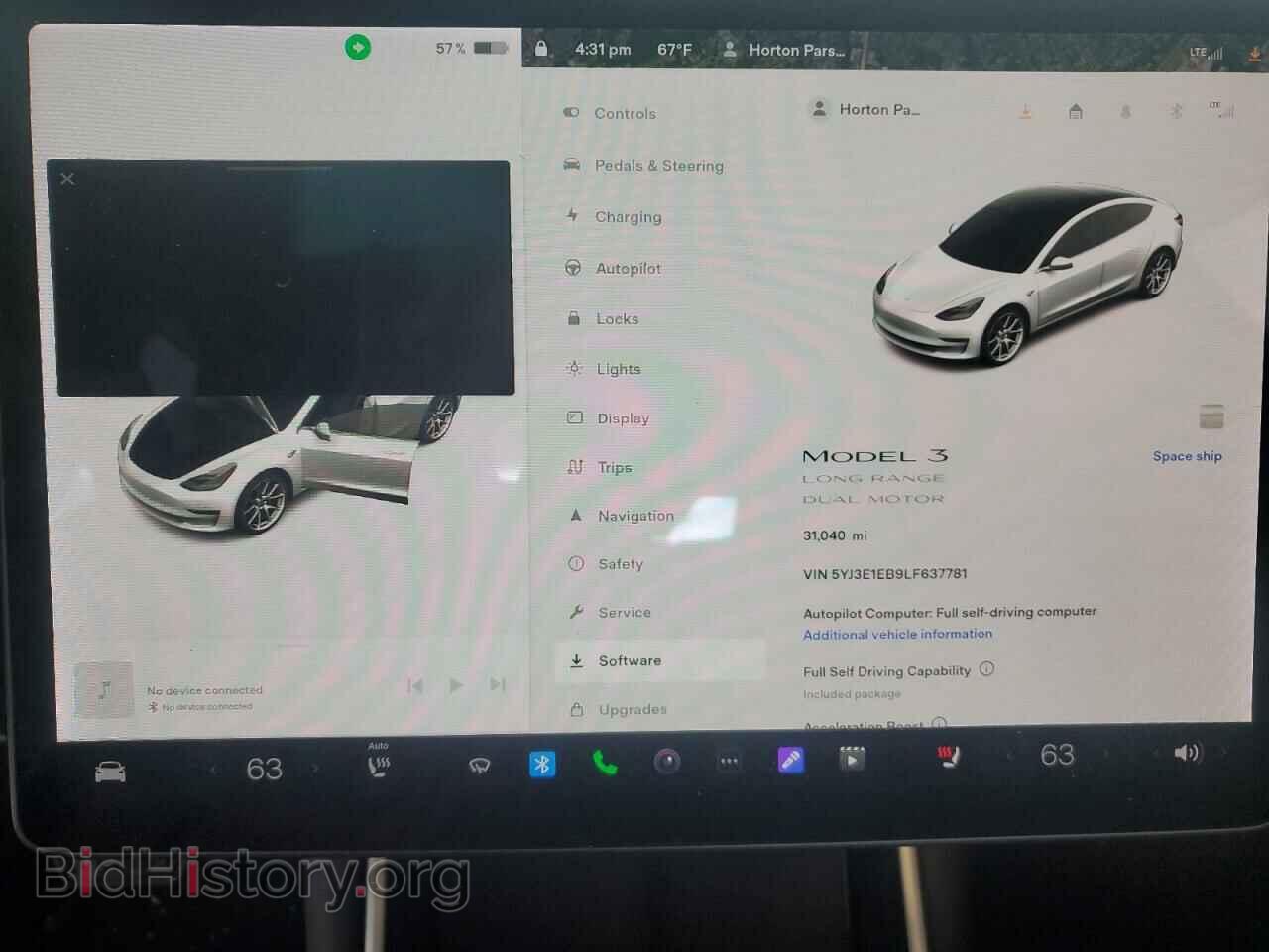 2020 TESLA MODEL 3 - VIN: 5YJ3E1EB9LF637781 - Photo 9