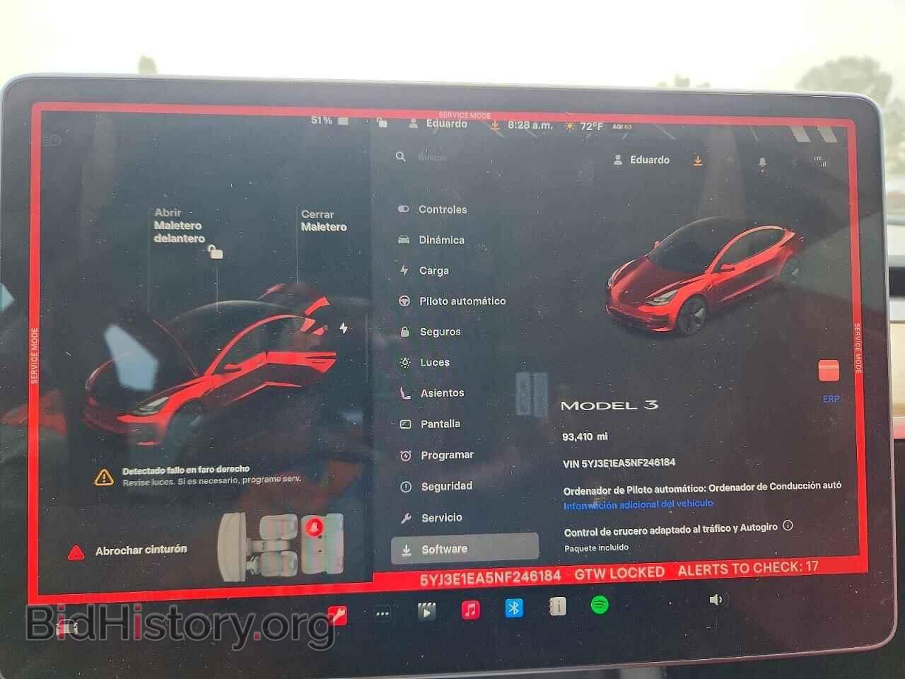 2022 TESLA MODEL 3 - VIN: 5YJ3E1EA5NF246184 - Photo 9