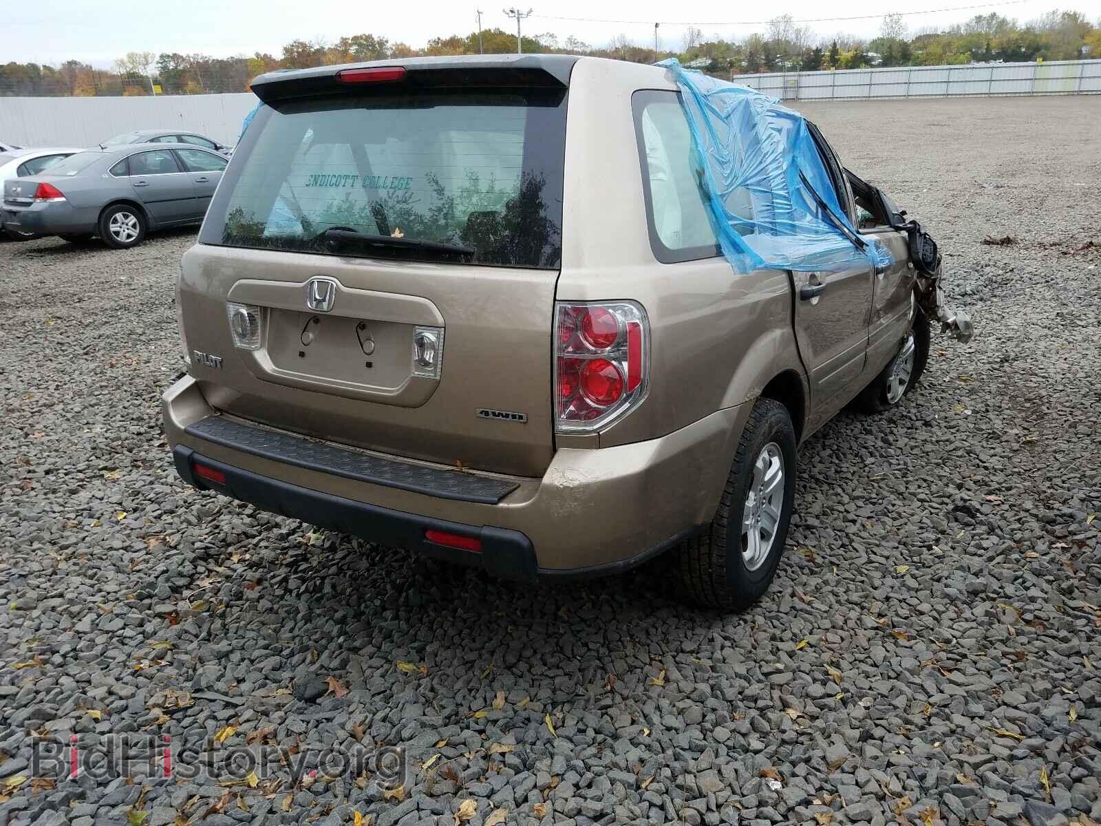 2007 HONDA PILOT - VIN: 2HKYF18127H512067 - Фото 4