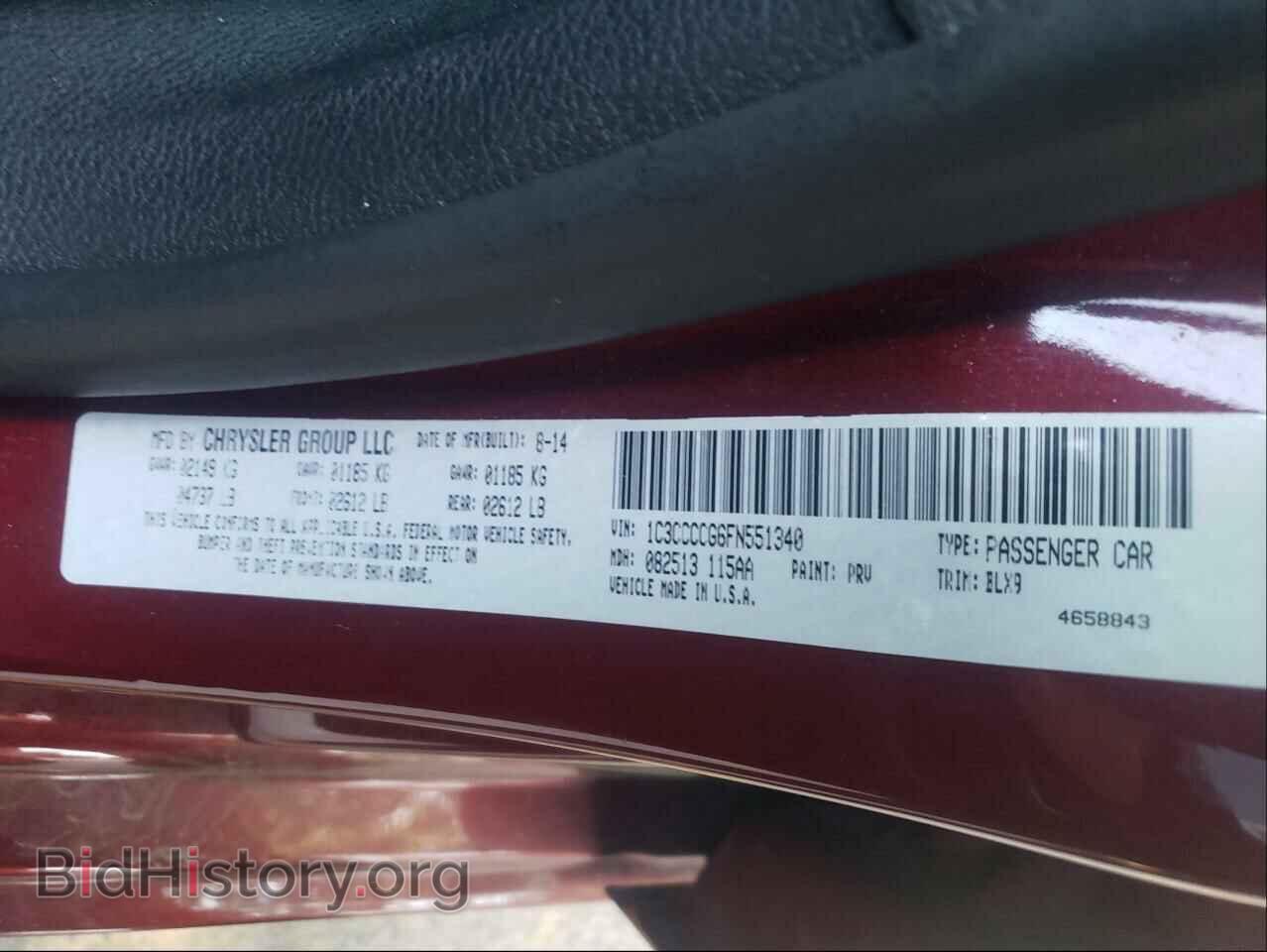 2015 CHRYSLER 200 - VIN: 1C3CCCCG6FN551340 - Photo 10