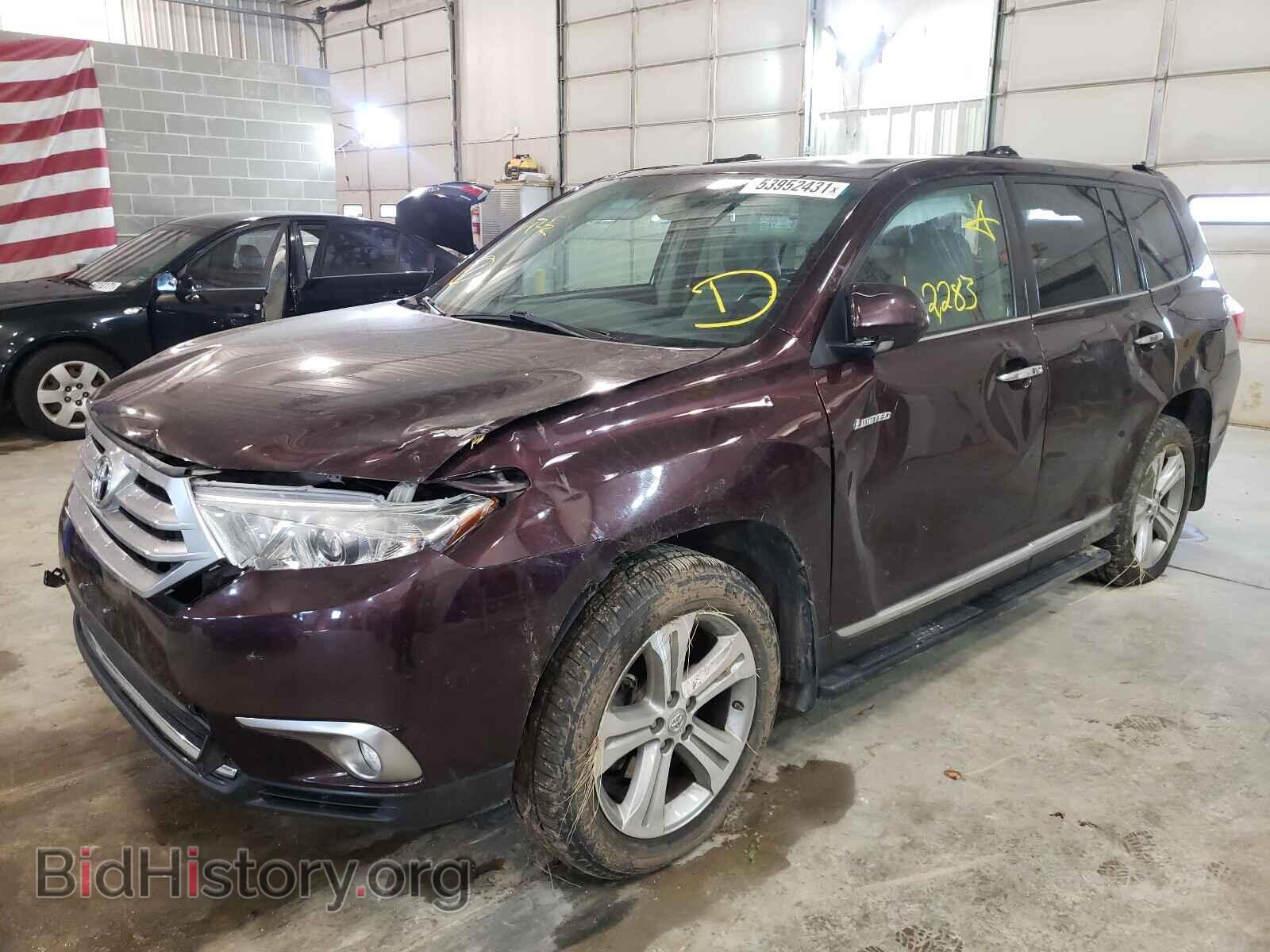 2012 TOYOTA HIGHLANDER - VIN: 5TDDK3EH9CS107853 - Фото 2