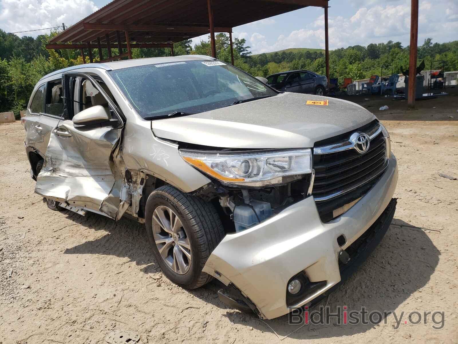 Photo 5TDKKRFH5ES016736 - TOYOTA HIGHLANDER 2014